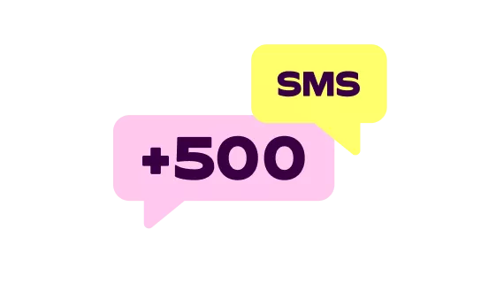 500 sms'en