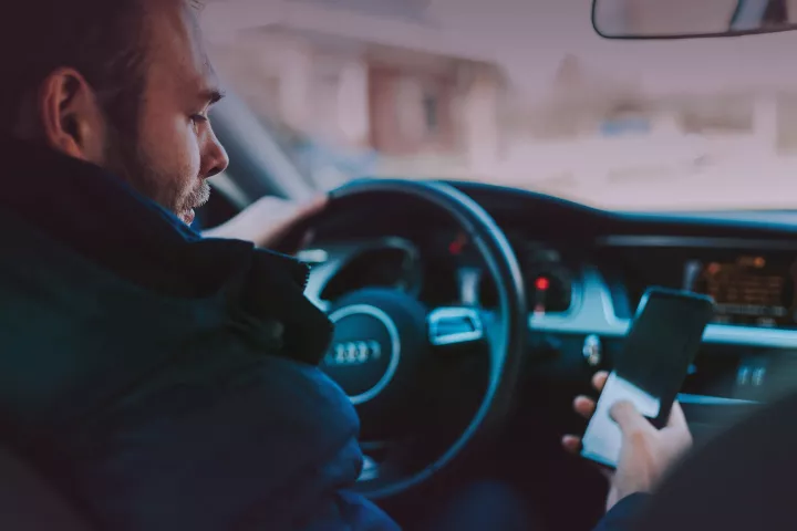 smartphonegebruik in verkeer